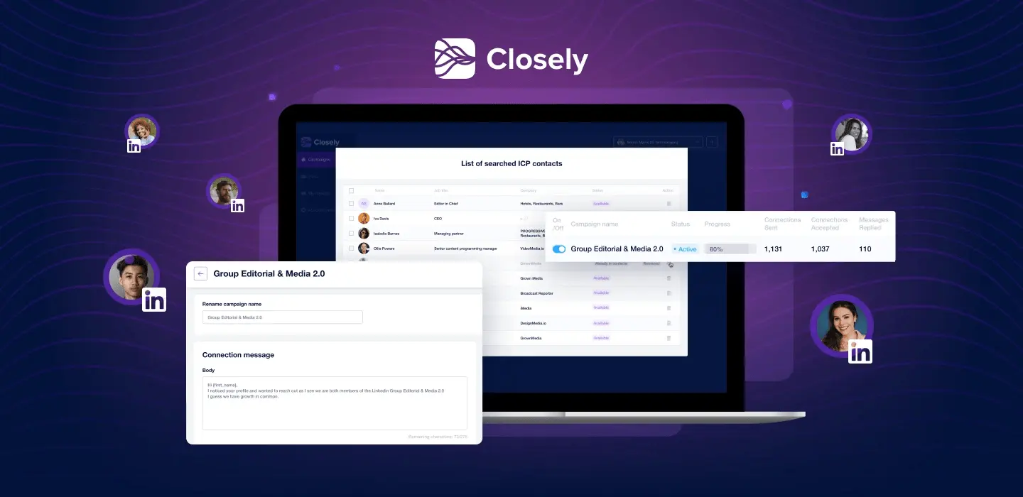 Closely: Best LinkedIn Automation Tool for B2B Sales